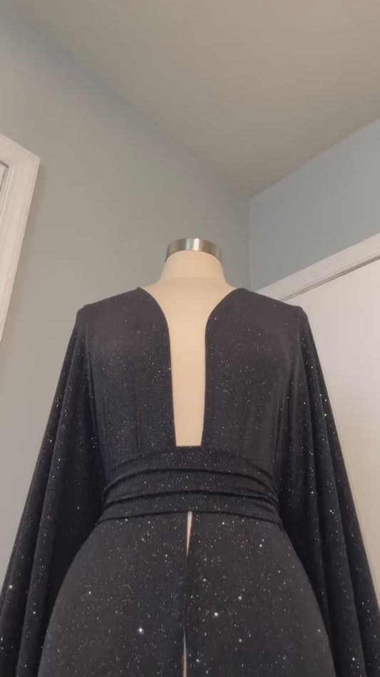 Sparkle Black Duster